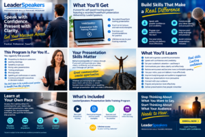 What you will learn in the online presentation skills training course.